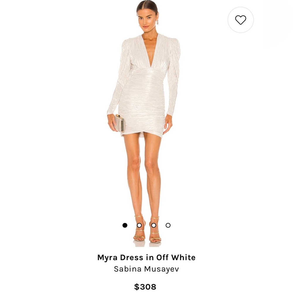 White mini dress